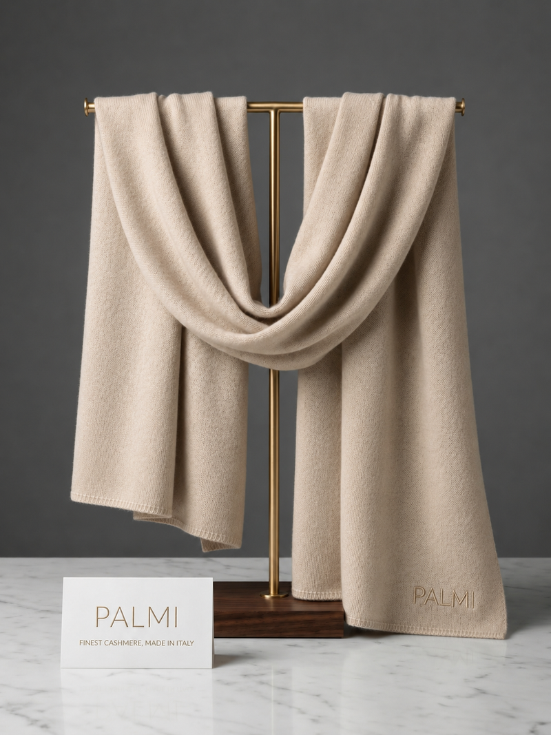Kaschmirschal Beige – Made in Italy
