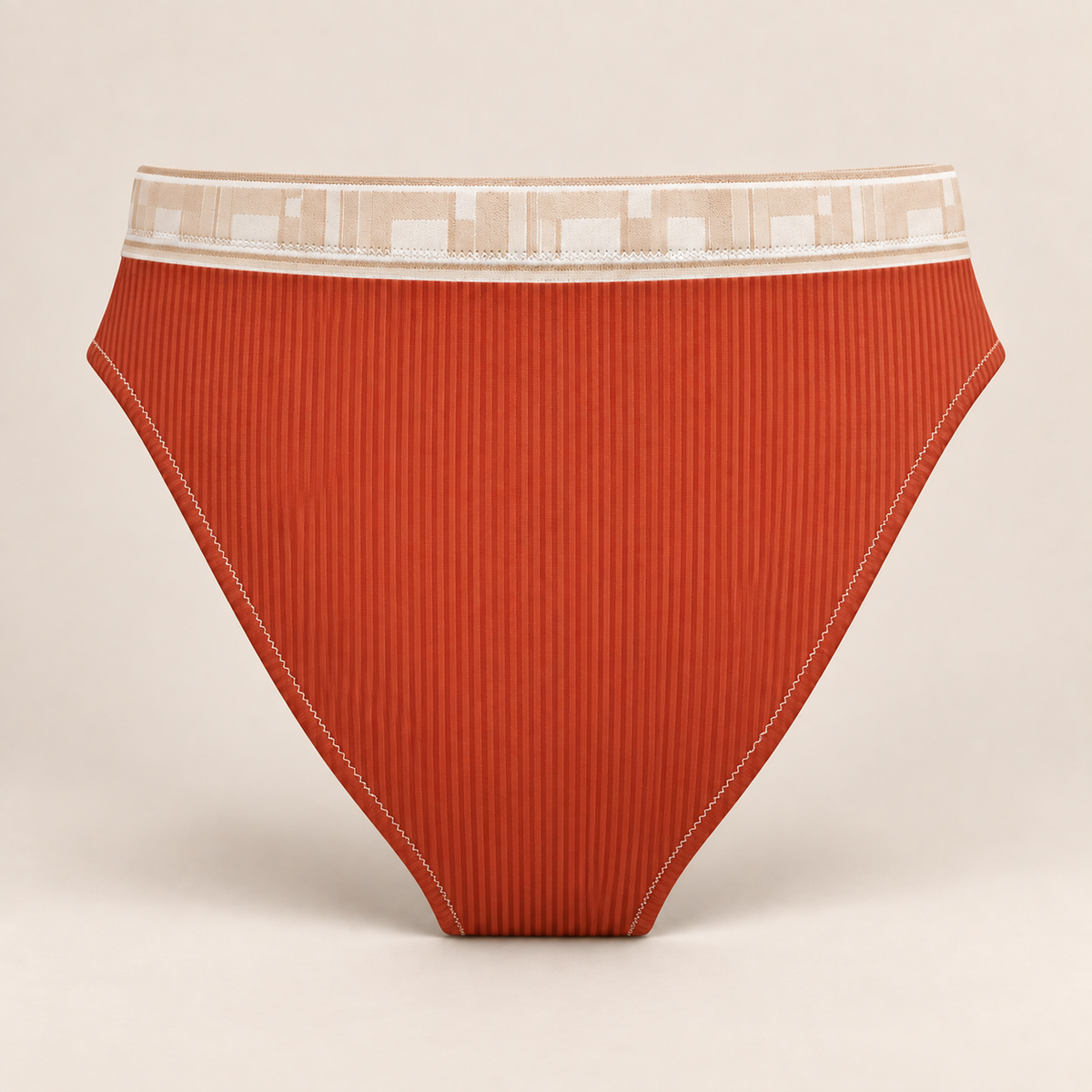 PALMI High-Waist Bikini Bottom – Mediterranean Rust