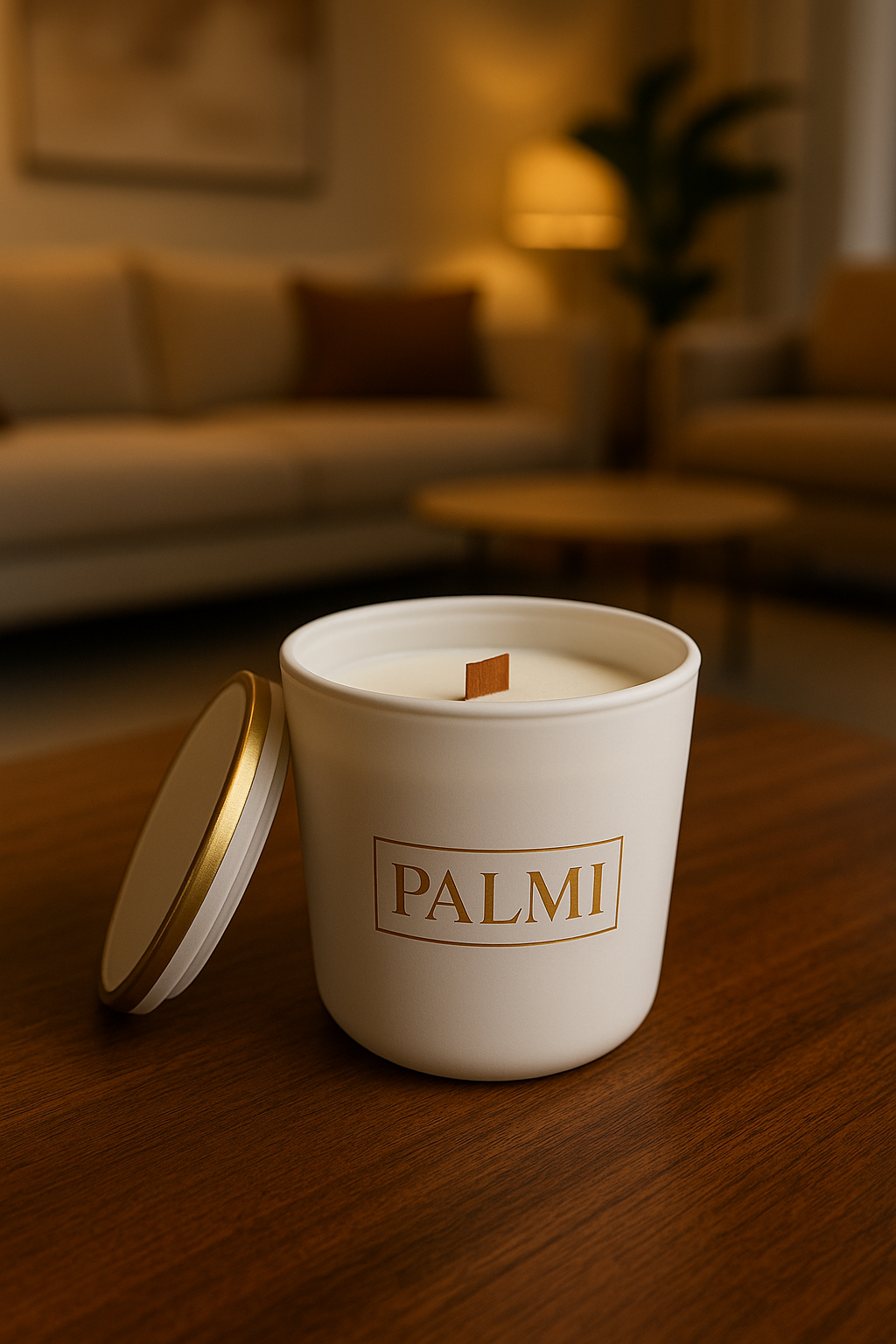 Calm Coconut – Weiße Luxuskerze im U-Glas