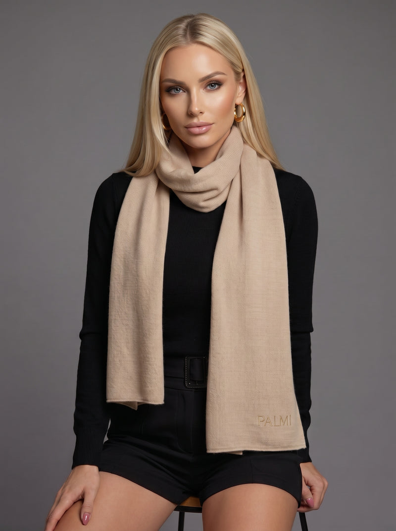Kaschmirschal Beige – Made in Italy