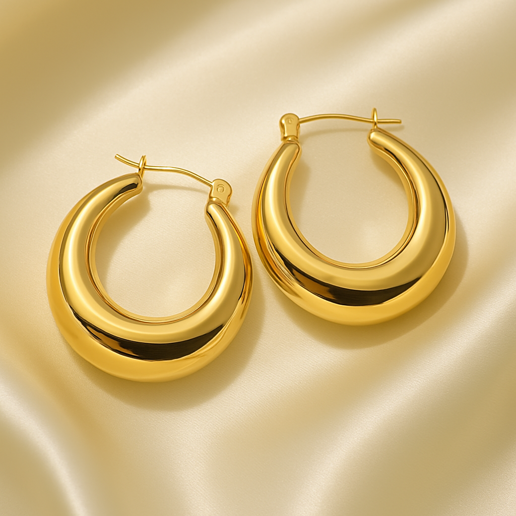 PALMI – 18K vergoldete Kreolen ✨