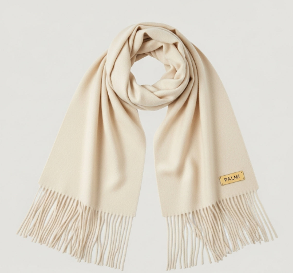 PALMI Luxus-Schal – Creme Elegance
