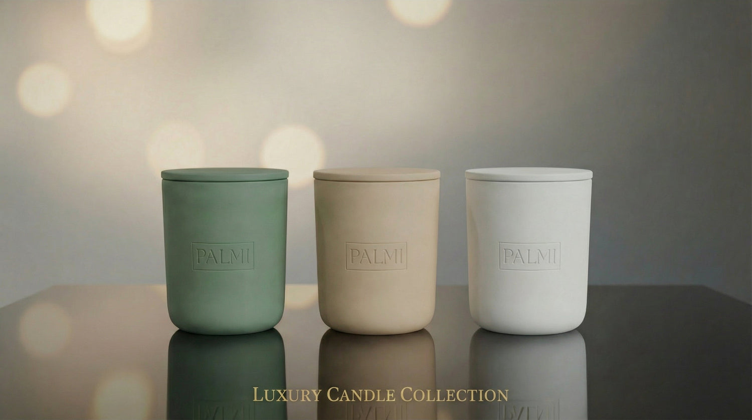 PALMI Luxus Duftkerze – Keramik Edition