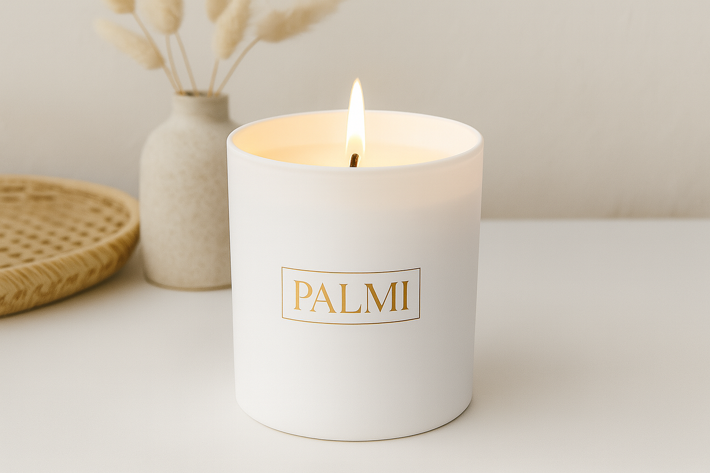 PALMI Vanilla & Coconut – sinnliche Luxuskerze im Zylinder-Glas