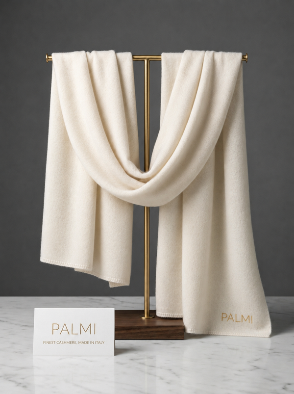 Kaschmirschal Creme – Made in Italy