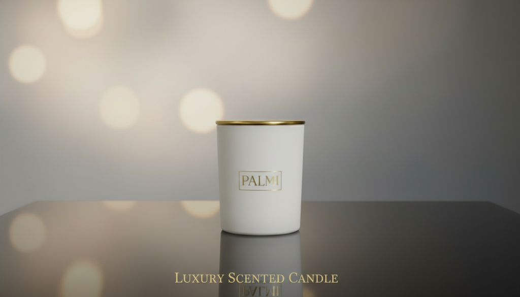 Vanilla & Coconut – Luxus Duftkerze im Zylinder-Glas | PALMI