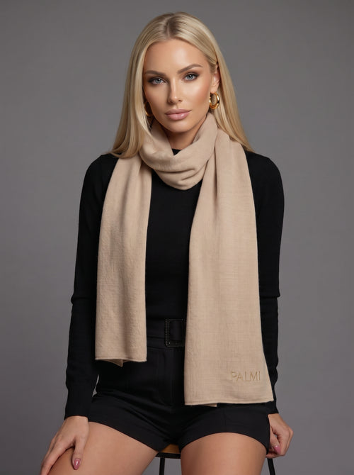 Kaschmirschal Beige – Made in Italy