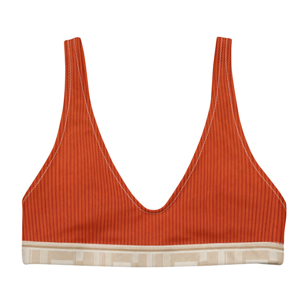 PALMI High-Waist Bikini Top – Mediterranean Rust