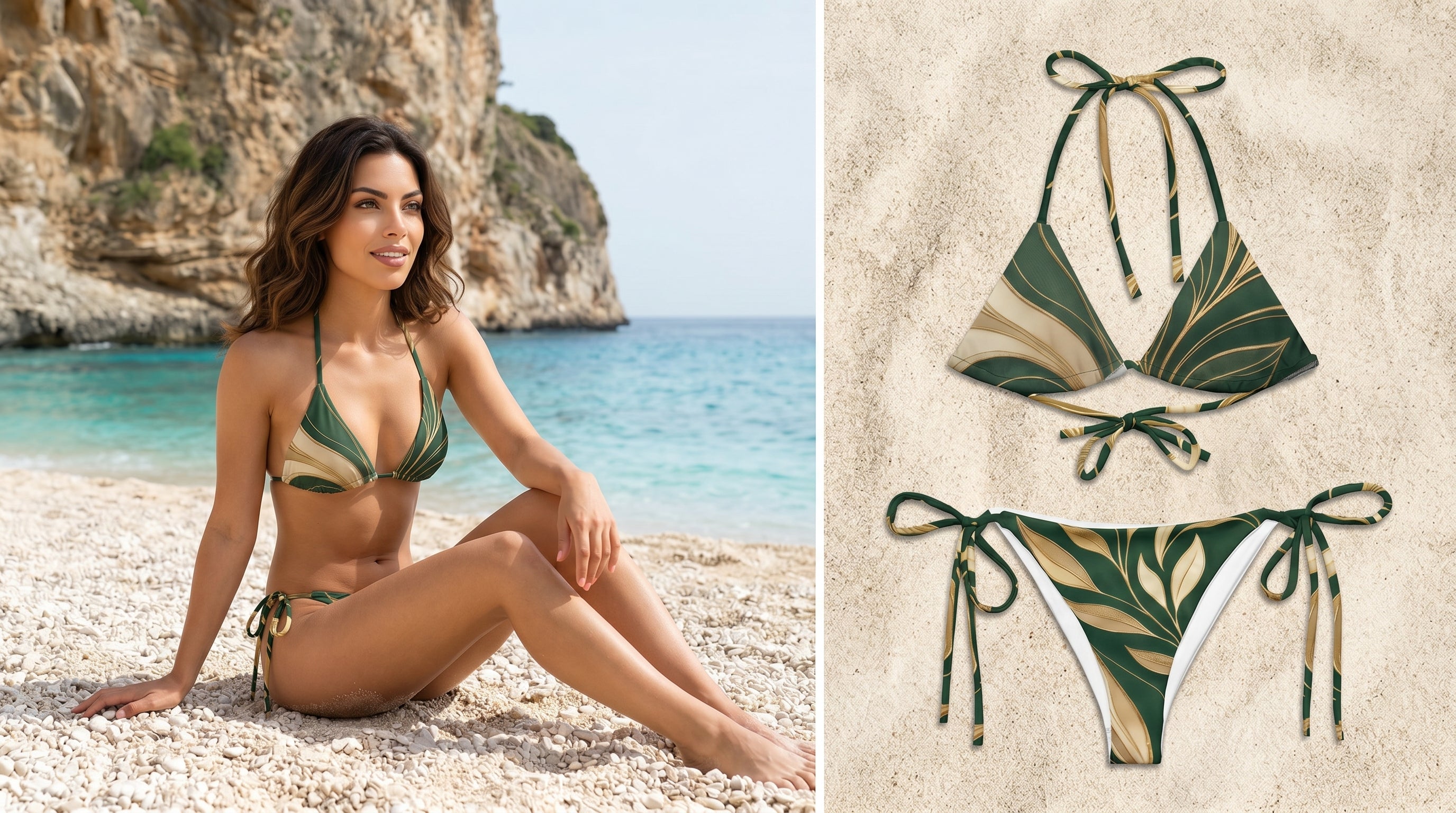 PALMI String Bikini Top – Palma d’Oro